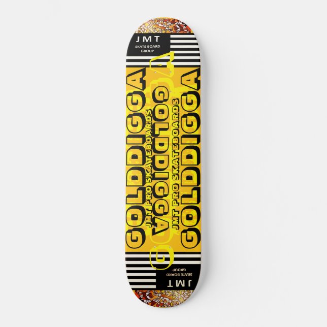 GOLDIGGA. Skateboard (Framsida)