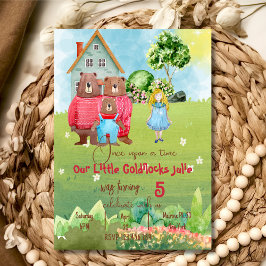 Goldilocks Birthday-inbjudan Inbjudningar