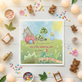 Goldilocks Birthday Napkin Pappersservett