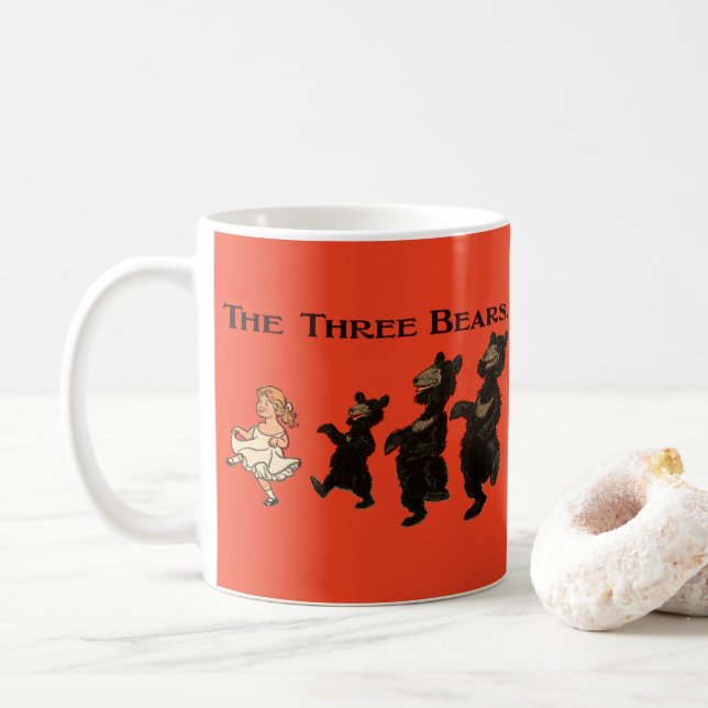 Goldilocks och tre päron - Barns Bok Kaffemugg (Med munk)