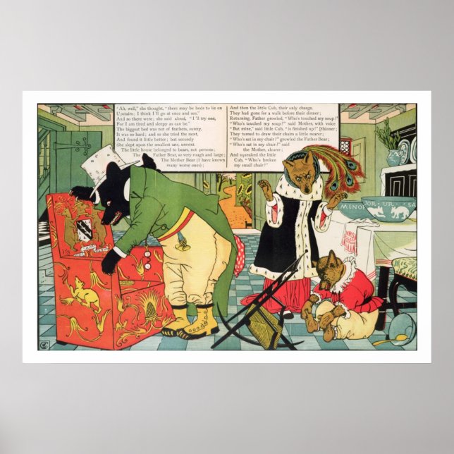 Goldilocks och tre päron poster (Framsidan)