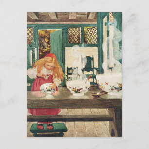 Goldilocks och tre päron vykort