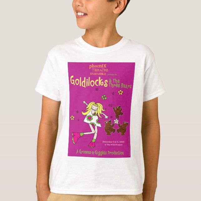 Goldilocks-Ungar T-tröja T-shirt (Framsida)