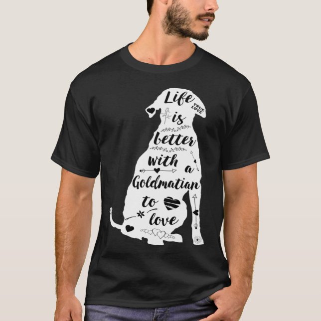 Goldmatiska Hund för Goldmatiska Hund T Shirt (Framsida)