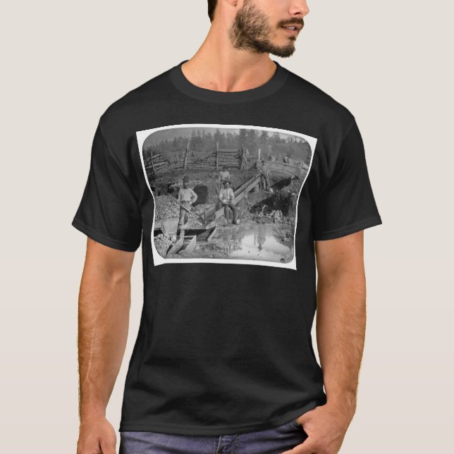 Goldminers Guld Rush Miners ~ Kalifornien 1850 Tee Shirt (Framsida)