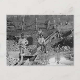 Goldminers Guld Rush Miners ~ Kalifornien 1850 Vykort