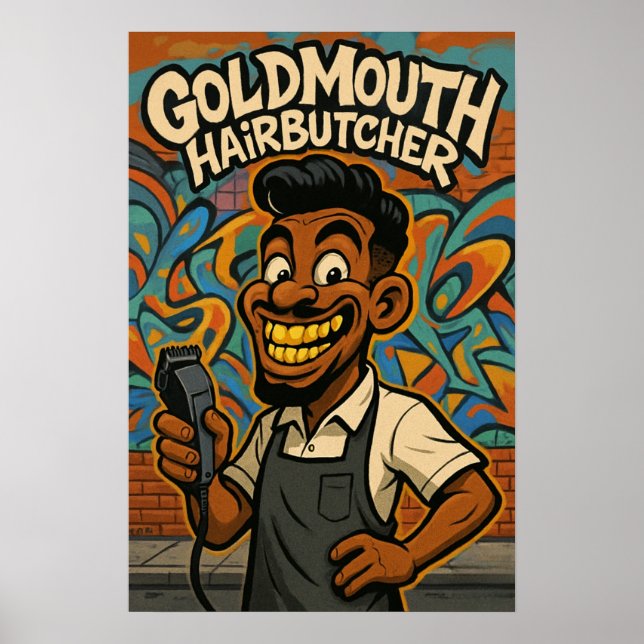 Goldmouth Hair Butcher Poster (Framsidan)