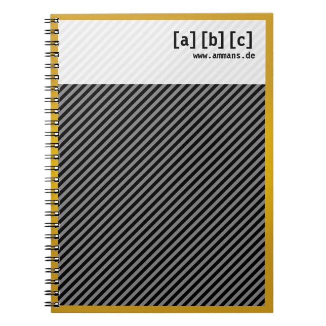 Goldrand note bok anteckningsbok (Framsidan)