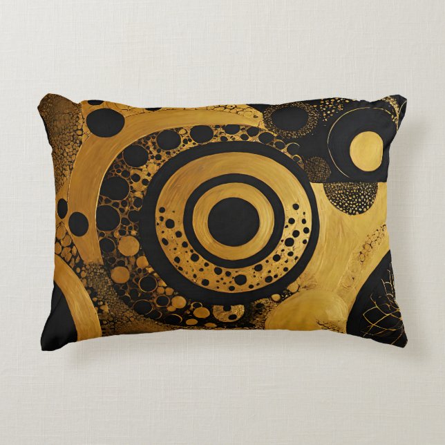 GoldRush 3-dekorfärg Prydnadskudde (Framsidan)