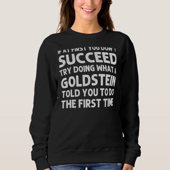 Goldstein Surname Family Träd Birthday Reunion-ID T Shirt (Framsida)