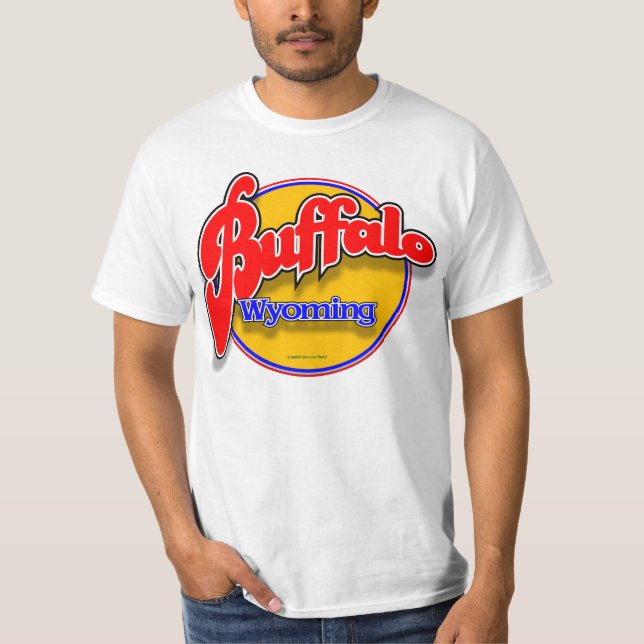 Goldswoop för buffel WY Tee Shirt (Framsida)