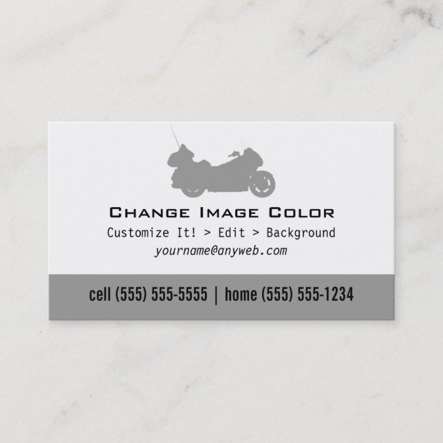 Goldwing - personlig visitkort (Framsida)