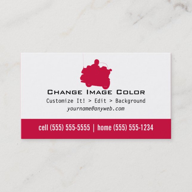 Goldwing - personlig visitkort (Framsida)