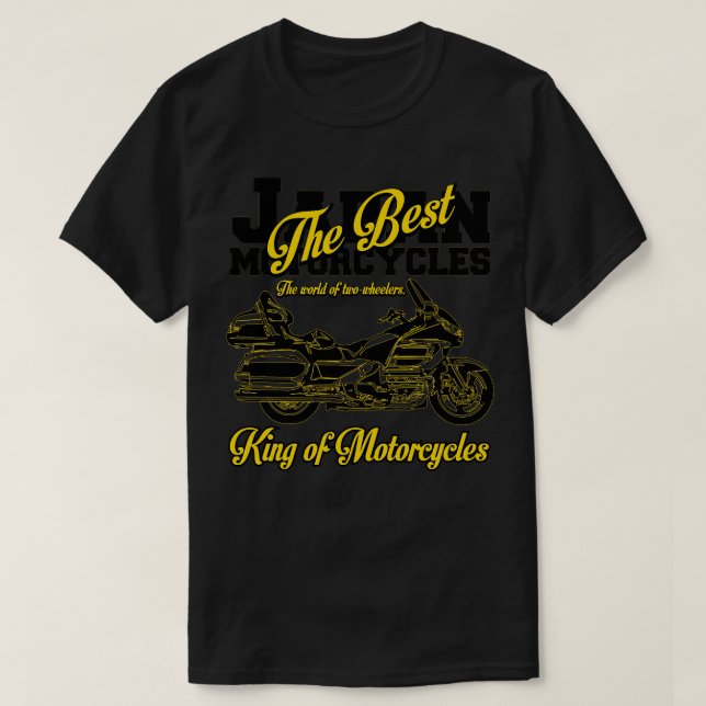 GOLDWINGS Kung i motorcyklar T Shirt (Design framsida)