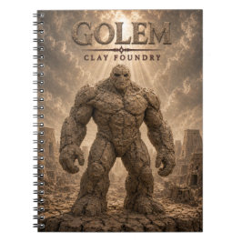 Golem Clay Foundry Dark Cinema Anteckningsbok