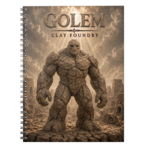Golem Clay Foundry Dark Cinema Anteckningsbok