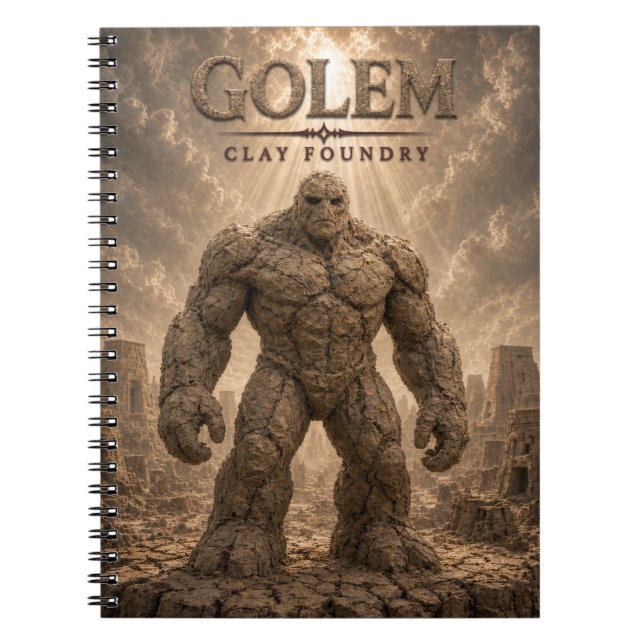 Golem Clay Foundry Dark Cinema Anteckningsbok (Framsidan)