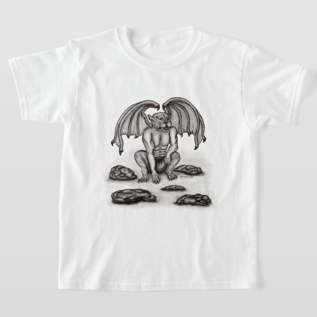 Golem Gargoyl T Shirt (Laydown)