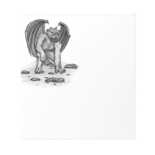 Golem Gargoyle Anteckningsblock (Framsida)