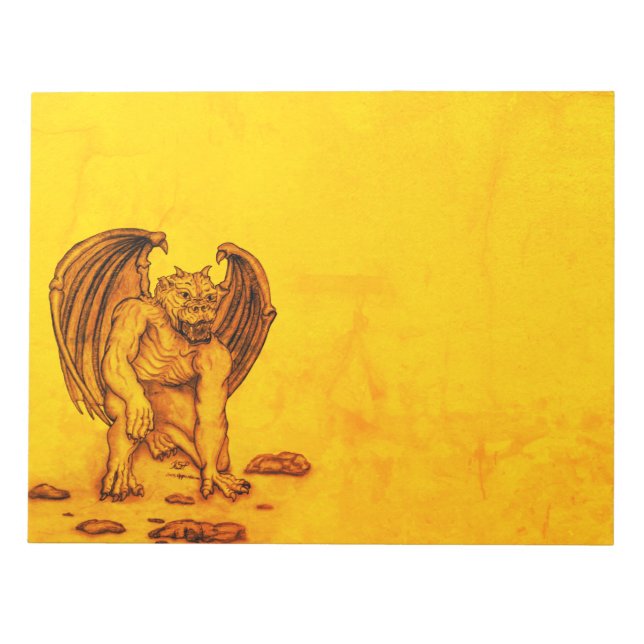 Golem Gargoyle Anteckningsblock (Framsida)