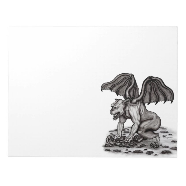 Golem Gargoyle Anteckningsblock (Framsida)
