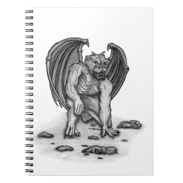 Golem Gargoyle Anteckningsbok (Framsidan)