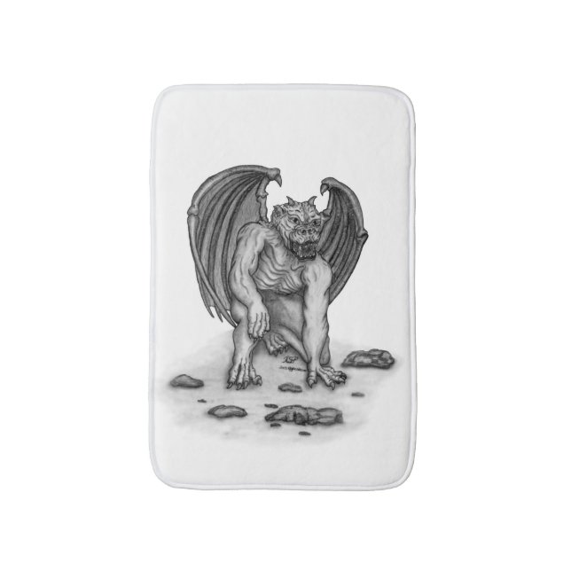 Golem Gargoyle Badrumsmatta (Framsidan (Vertikal))