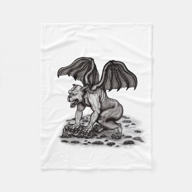 Golem Gargoyle Fleecefilt (Framsidan)