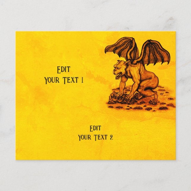 Golem Gargoyle Flygblad (Framsidan)