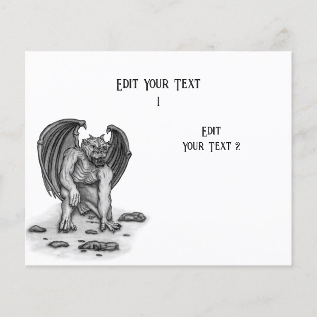 Golem Gargoyle Flygblad (Framsidan)