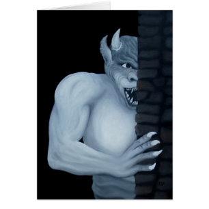 GOLEM Gargoyle Hälsningskort