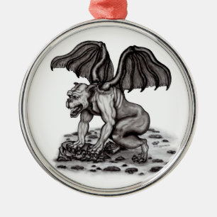Golem Gargoyle Julgransprydnad Metall