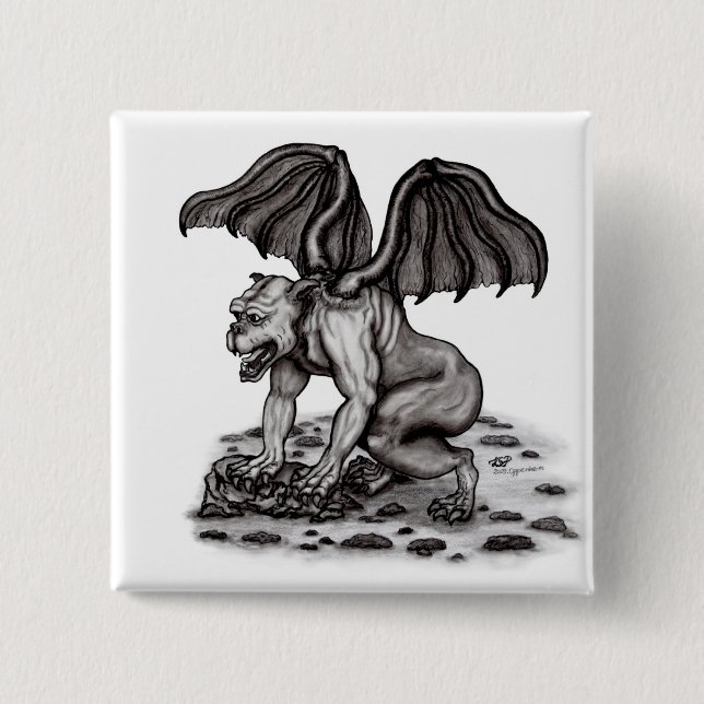 Golem Gargoyle Knapp (Framsida)