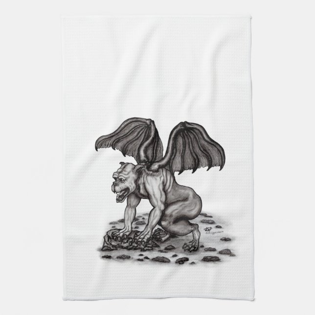Golem Gargoyle Kökshandduk (Vertikal)