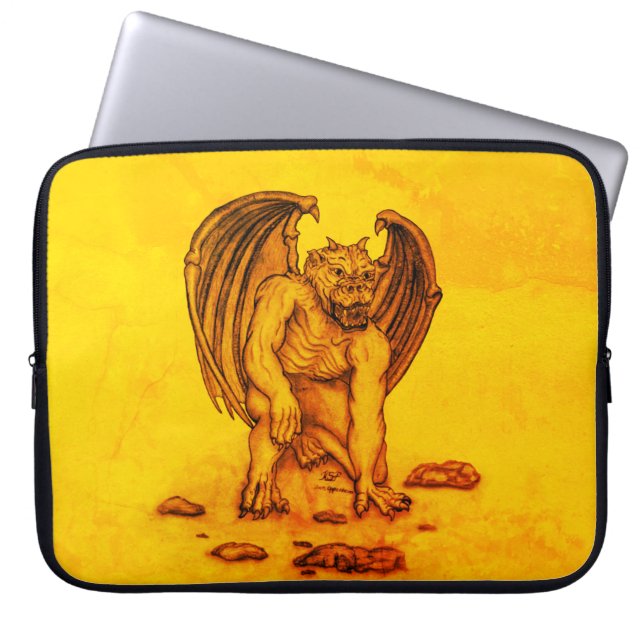 Golem Gargoyle Laptop Fodral (Framsidan)