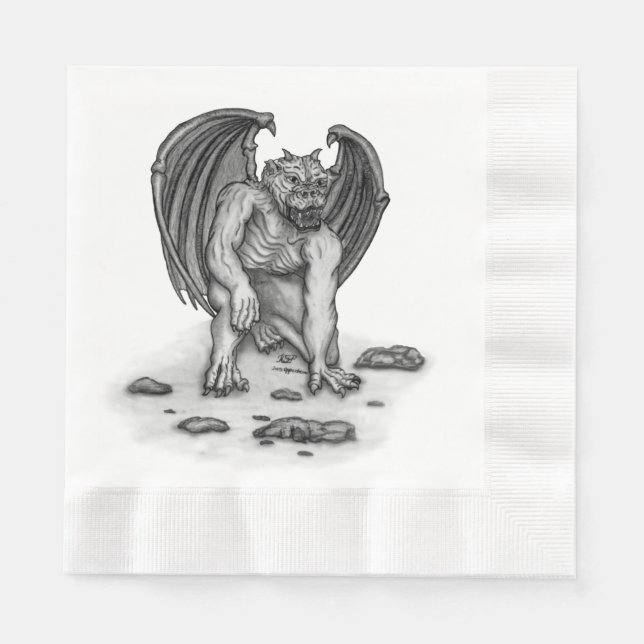 Golem Gargoyle Pappersservett (Framsidan)