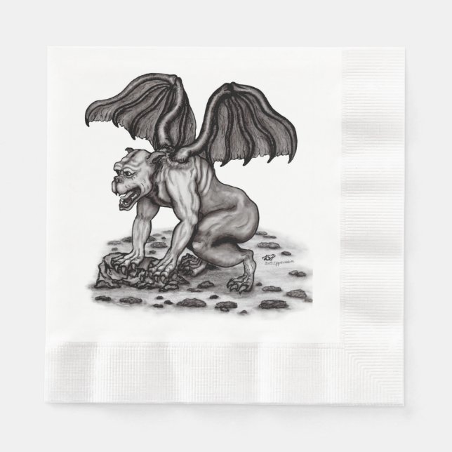 Golem Gargoyle Pappersservett (Framsidan)