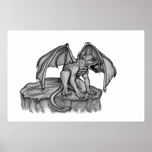 Golem Gargoyle Poster (Framsidan)