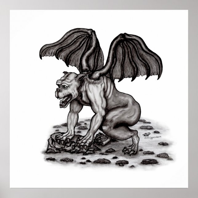 Golem Gargoyle Poster (Framsidan)