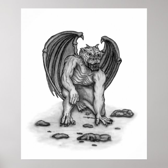 Golem Gargoyle Poster (Framsidan)