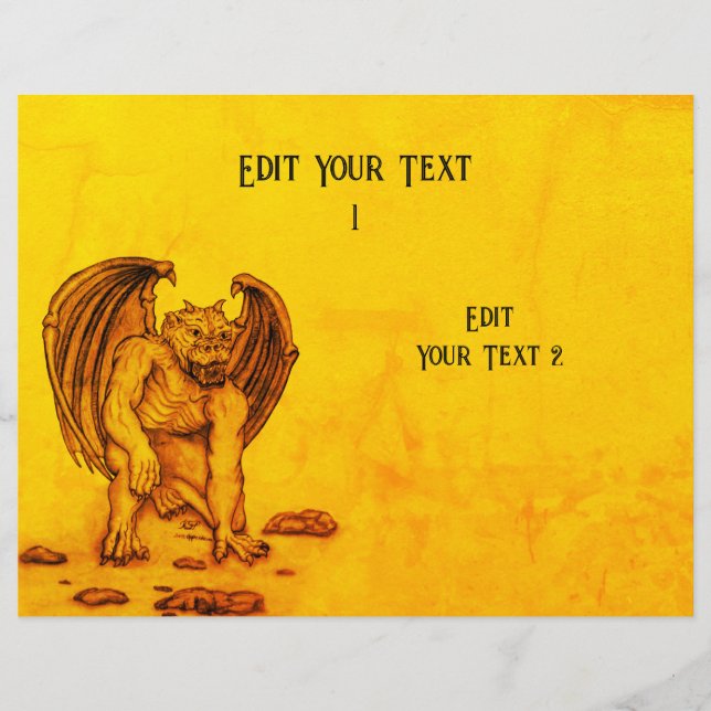 Golem Gargoyle Reklamblad (Framsidan)