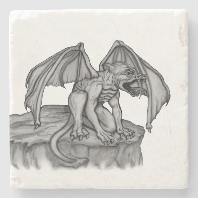 Golem Gargoyle Stenunderlägg (Framsidan)