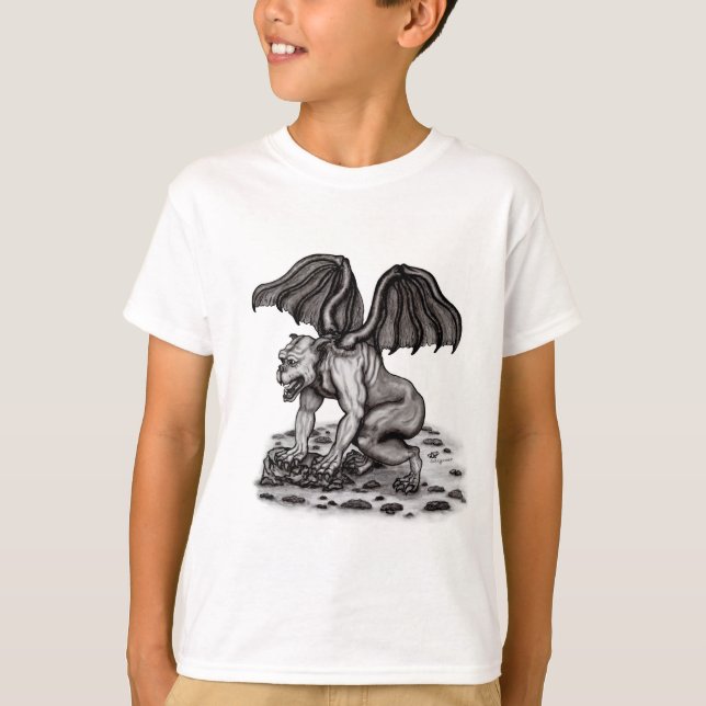 Golem Gargoyle T Shirt (Framsida)