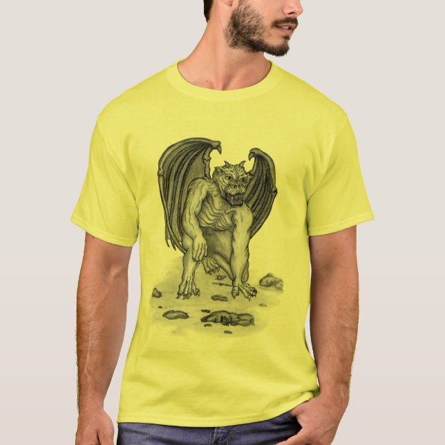 Golem Gargoyle T-shirt (Framsida)