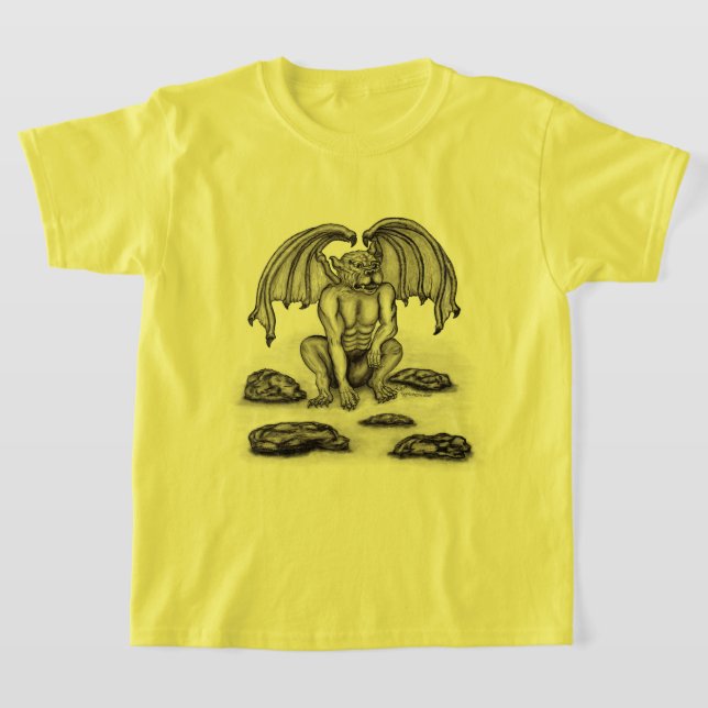 Golem Gargoyle T Shirt (Laydown)