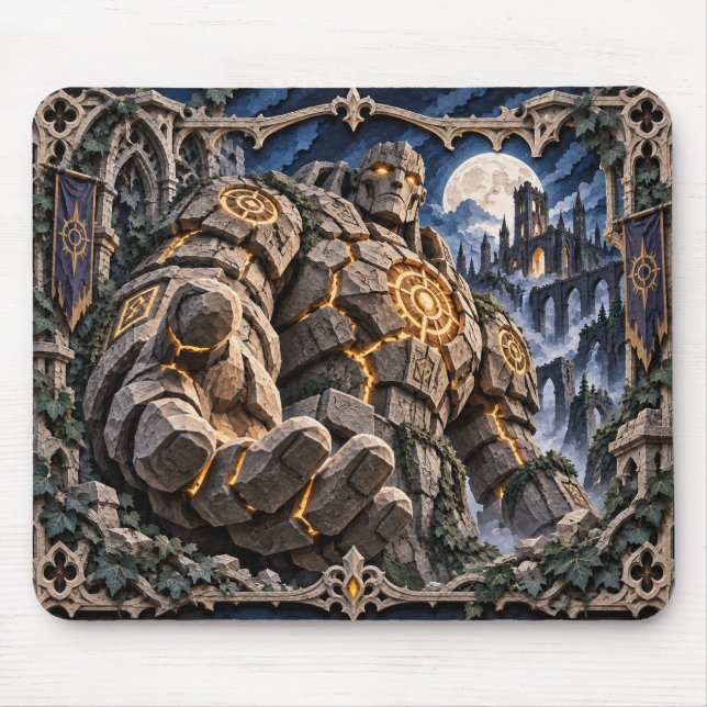Golem, Pappersklippt Monster Musmatta (Framsidan)