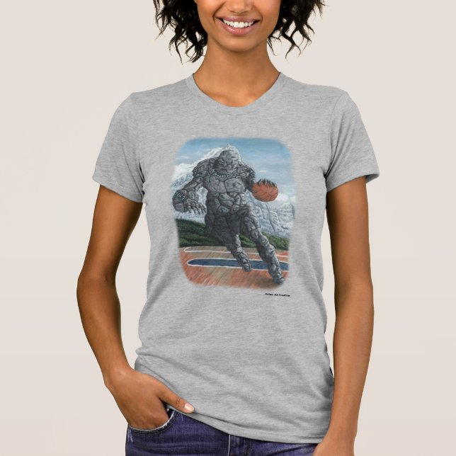 Golem Pay Basketball Sport Fantasy Art Shirt T Shirt (Framsida)