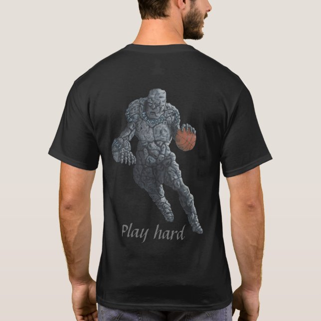 Golem Pay Basketball Sports Fantasy T-shirts (Baksida)
