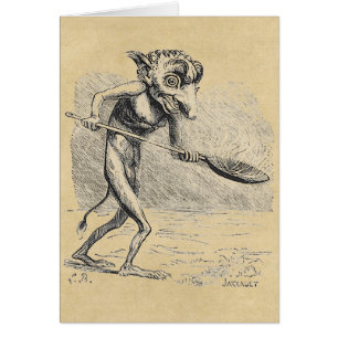 Golem Stirs the Cauldron Hälsningskort