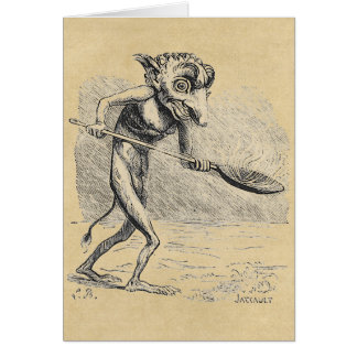 Golem Stirs the Cauldron Hälsningskort